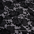 Black stretch nylon spandex knit lace fabric 150CM